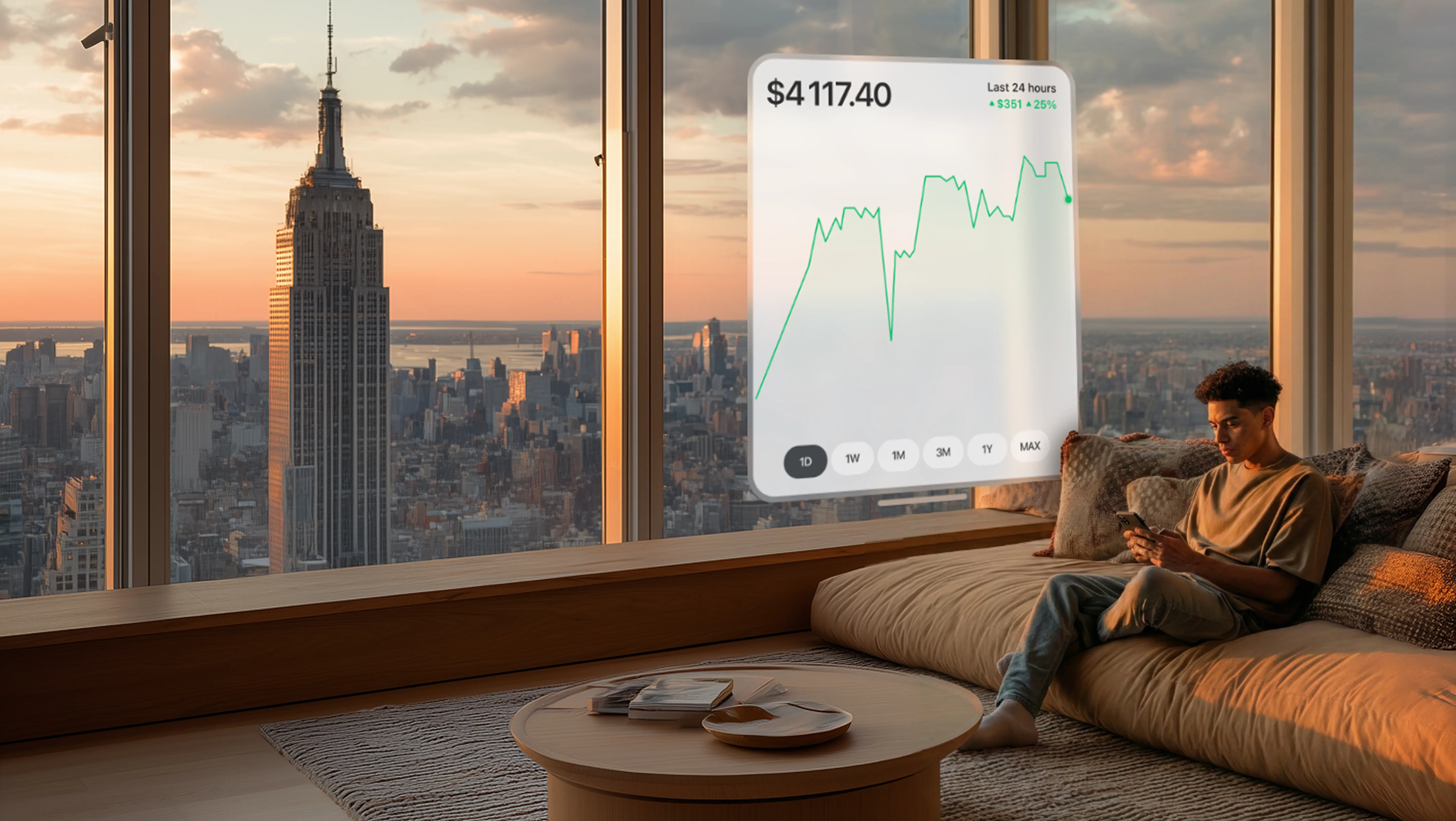 Earnings gathered into one balance